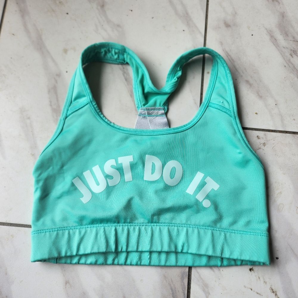 Nike Womens Aqua Blue Sports Bra